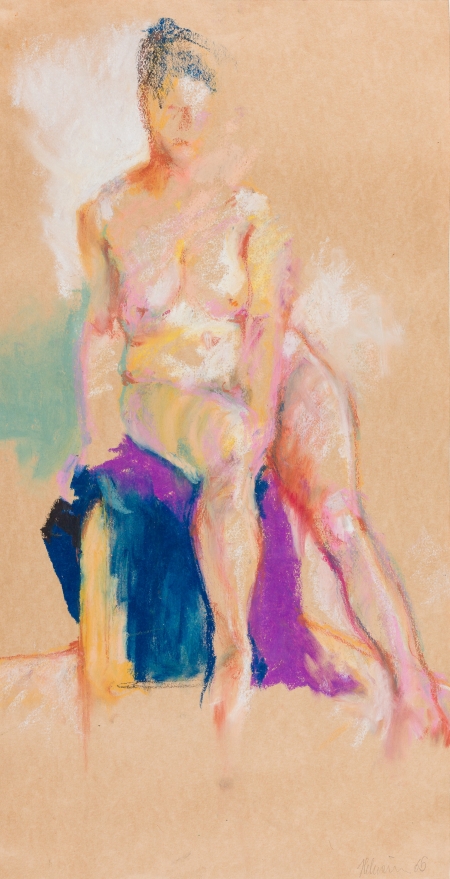 Gottfried Helnwein, Sitzender weiblicher Akt