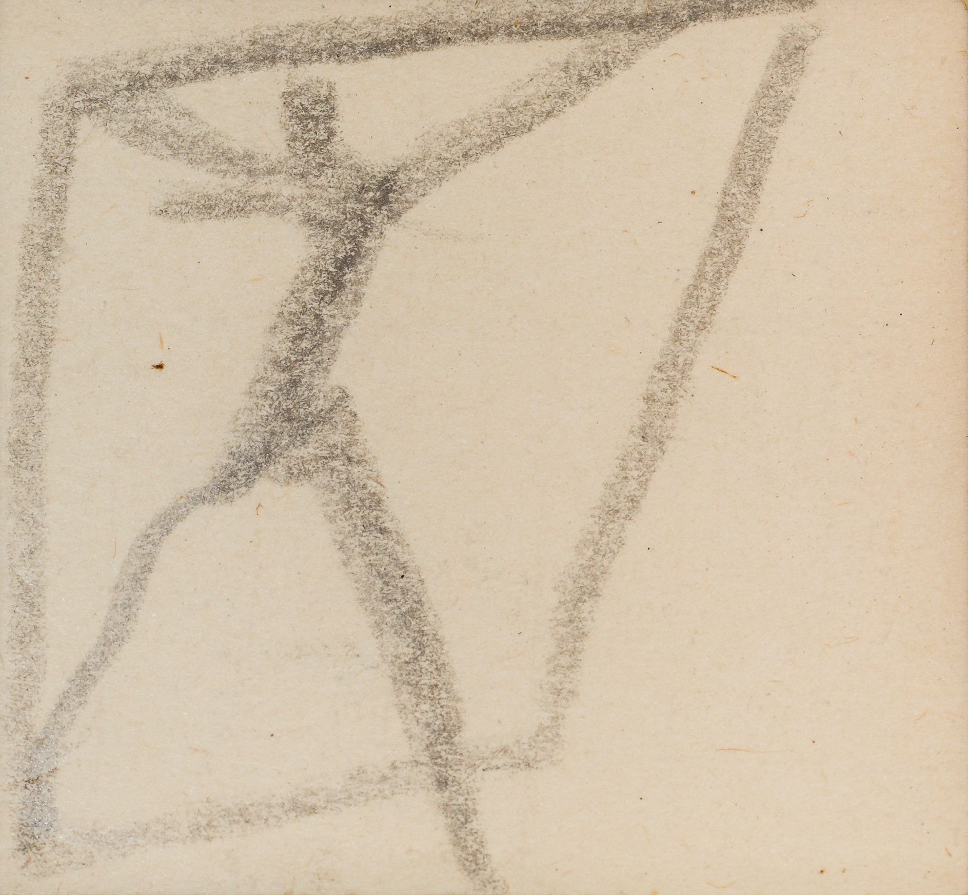 Egon Schiele, Männerfigur mit erhobenen Armen
