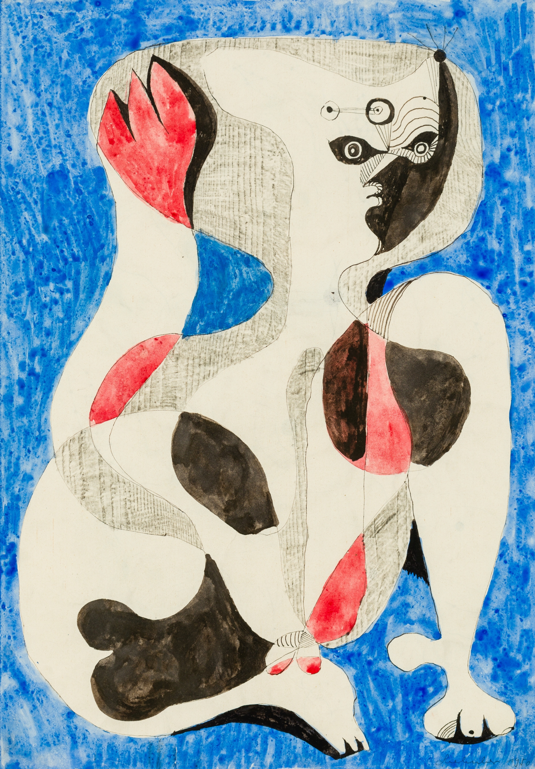 Oswald Oberhuber, Ohne Titel (Picasso Studie)