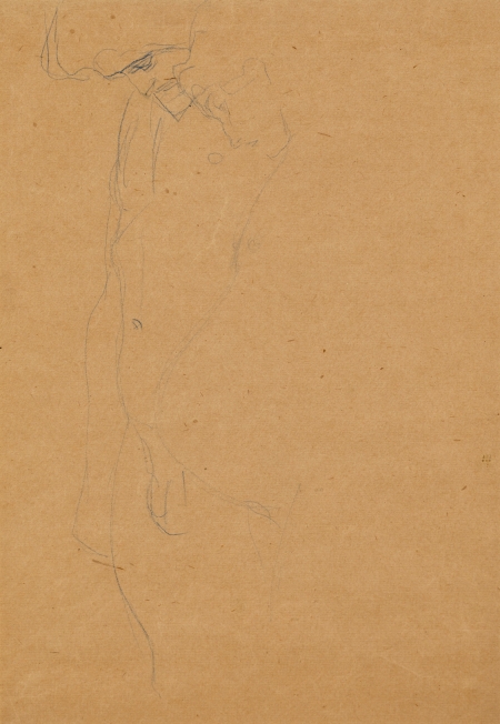 Gustav Klimt, Schwangere mit Mann  (im Umriss angedeutetet