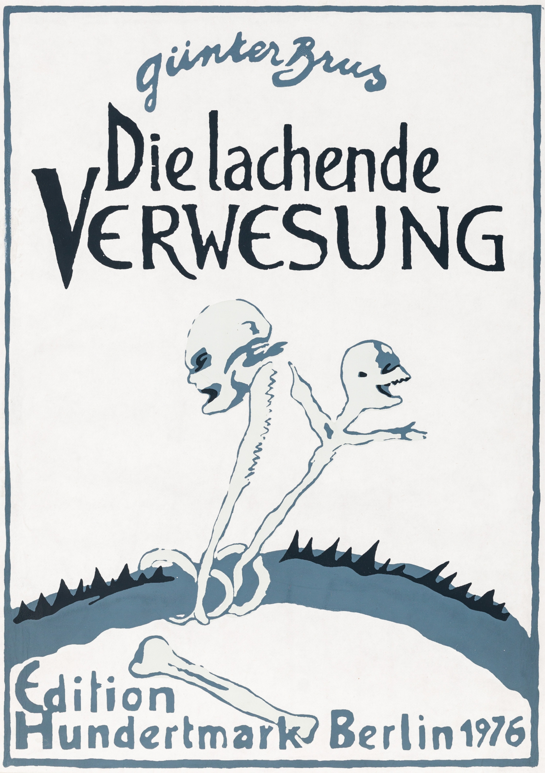 Günter Brus, Die lachende Verwesung (Bildgeschichte in 11 Tafeln, Leporello)