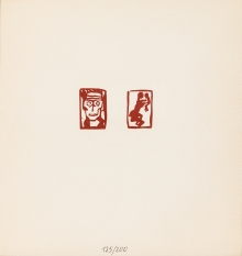 Egon Schiele, Männerkopf bzw. Mutter und Kind