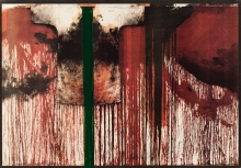 Hermann Nitsch, Ohne Titel (Übermalte Bild-Lithographien)