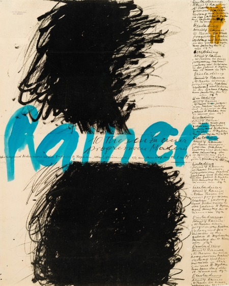 Arnulf Rainer, Ohne Titel (Ausstellungsplakat "10 Thesen zu einer progressiven Malerei")