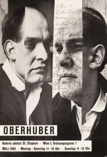 Oswald Oberhuber, Ohne Titel (Ausstellungsplakat "Oberhuber. „Porträts")