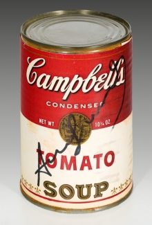 Andy Warhol, Campbell's Tomato Soup-Dose (Objekt)