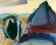 Joanna Gleich, Getreideschober bei Sonnenuntergang (aus der Serie "Les Meules" 1997 Hommage á Claude Monet)