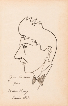 Man Ray, Porträt Jean Cocteau