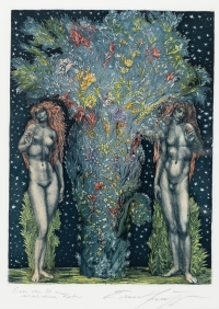 Ernst Fuchs, Lilith - Hinter dem Baum der Erkenntnis