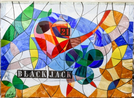 Hans Staudacher, Black Jack (Glasfenster)