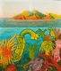 Peter Pongratz, Küstenlandschaft mit Meeresanemonen, Korallen und anderen Meeres-Organismen