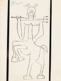 Pablo Ruis Picasso, Centaur mit Dreizack