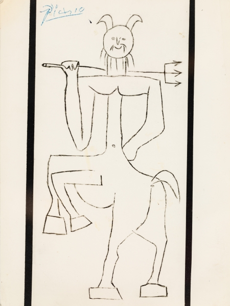 Pablo Ruis Picasso, Centaur mit Dreizack