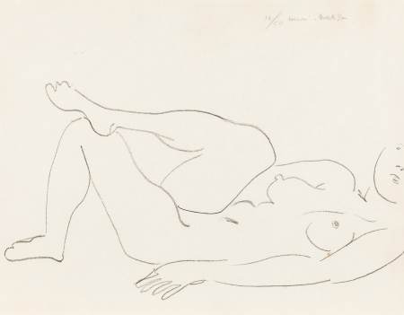 Henri Matisse, Nu couché au visage incomplet - Étude de jambes