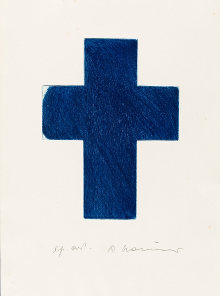 Arnulf Rainer, Blaues Kreuz