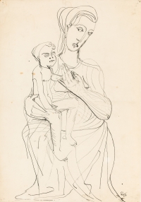 Otto Eder, Mutter mit Kind