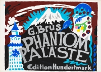 Günter Brus, Phantom-Paläste (Bildgeschichte in 5 Tafeln in bemalter Kartonbox)